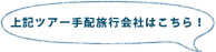 上記ツアー手配旅行会社はこちら！