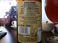 凄く美味しかったHIGHLANDERビア
