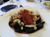 魚介のスープ、塩味が少し濃かったかな