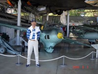 ドイツ博物館の珍機Me163の前で