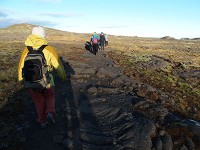 ヴォルケーノ火山までは溶岩大地が続く