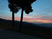 トスカーナの夕焼け