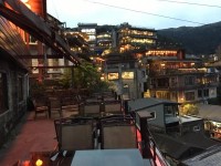 九份の夕食レストランからの眺め