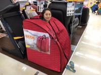 カルフールで休憩中