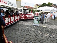 リンダウの街を巡る観光用の列車