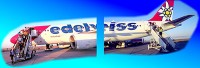チューリッヒ～サントリーニ間を飛ぶエーデルワイス航空の直行便