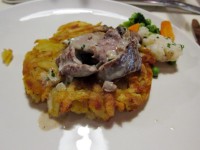 SLICED VEAL ZURICH STYLE WITH ロシュティなど（39.50CHF）