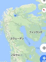 Inari村、Hotel Korpikartanoの場所（GOOGLE MAPより）