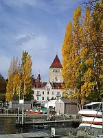 オリンピック公園のレマン湖畔