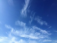 真っ青な空がきれい