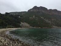 実は行きにも寄ってみたのですが、その時には天気が悪くてこんな感じ。