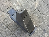 これ、車が入らないようにかしら？ちゃんと引っ込むようになってる。