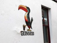 いたるところに「GUINNESS」の文字が