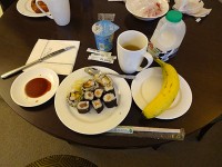 Wasabiで買った朝食は疲れた体に優しい