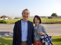 ワイナリーツアー中