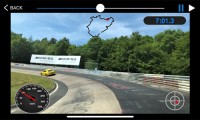 車にスマホ取り付けて動画撮影しました。このコーナーは有名なカルーセル。タイムがバレてしまった。