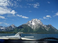 Colter Bay Villageで観光船に乗ってMt Moran
