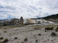 Mammothの温泉に近づく