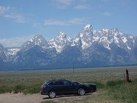 Subaru OutbackとTeton Range