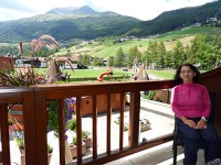 セルデンのホテルからの町の景色