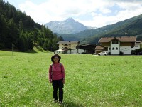 セルデンのホテルから山を臨む