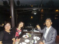 セーヌ川ディナークルーズにて