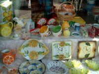 アナカプリの雑貨屋さんの店頭
