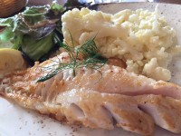 Fillet du sebasteを選択。Sebaste は日本でいう赤魚。美味しかった～添えてあるカリフラワーも同じく美味しい！