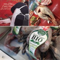 お肉屋さんがちゃんとさばいて私てくれます。 日本でお魚屋さんがさばいてくれるのと同じ感覚なんだと思います。