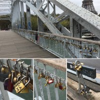至るところに南京錠。