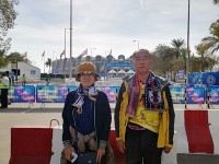 ザィードスポーツシティスタジアム正面入口前