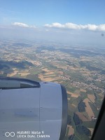 経由地ヘルシンキ上空