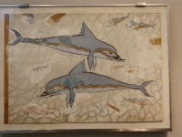 イルカのフレスコ画（博物館（かなり違う））