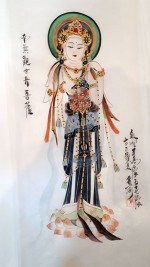 菩薩は大変な美人として描かれていた
