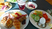 ホテルでの朝食