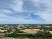ヴェズレーの丘から見渡すブルゴーニュの大地