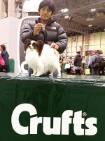 やはり撮るよねCruftsのロゴと記念写真