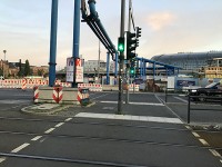 ベルリン中央駅前、信号