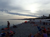 夕方のニース海岸