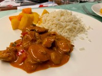 氷河特急の食事