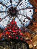 ギャラリーラファイエット　クリスマスツリーが浮いてました！