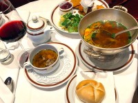 野菜スープとシュニッツエル