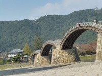 右上に岩国城