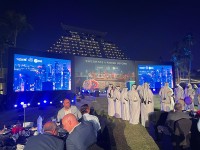 カタールの民族音楽でパーティーははじまり・・・