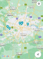 今回主に訪れた場所