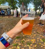 ゴール後のビール