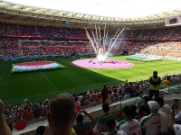 イラン対ウェールズ試合前セレモニー