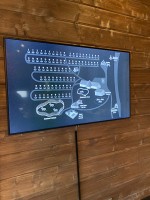 ビレッジマップ　80のキャビンがあります