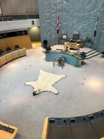 市内観光：議事堂内
