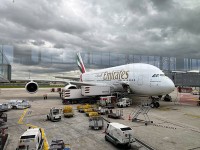 ドバイー関空便のエアバスA380